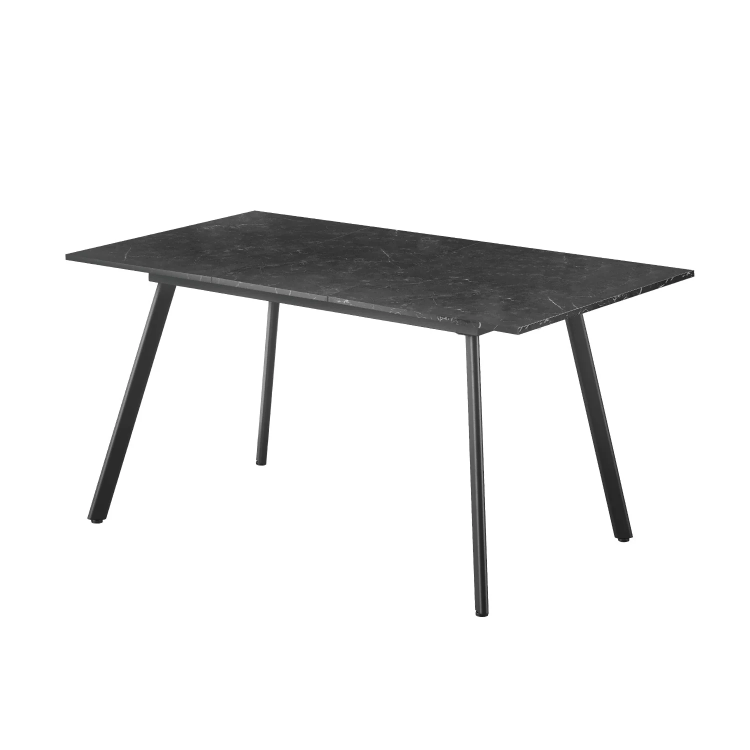 B-Ware Ausziehtisch MARA, Marmor Schwarz