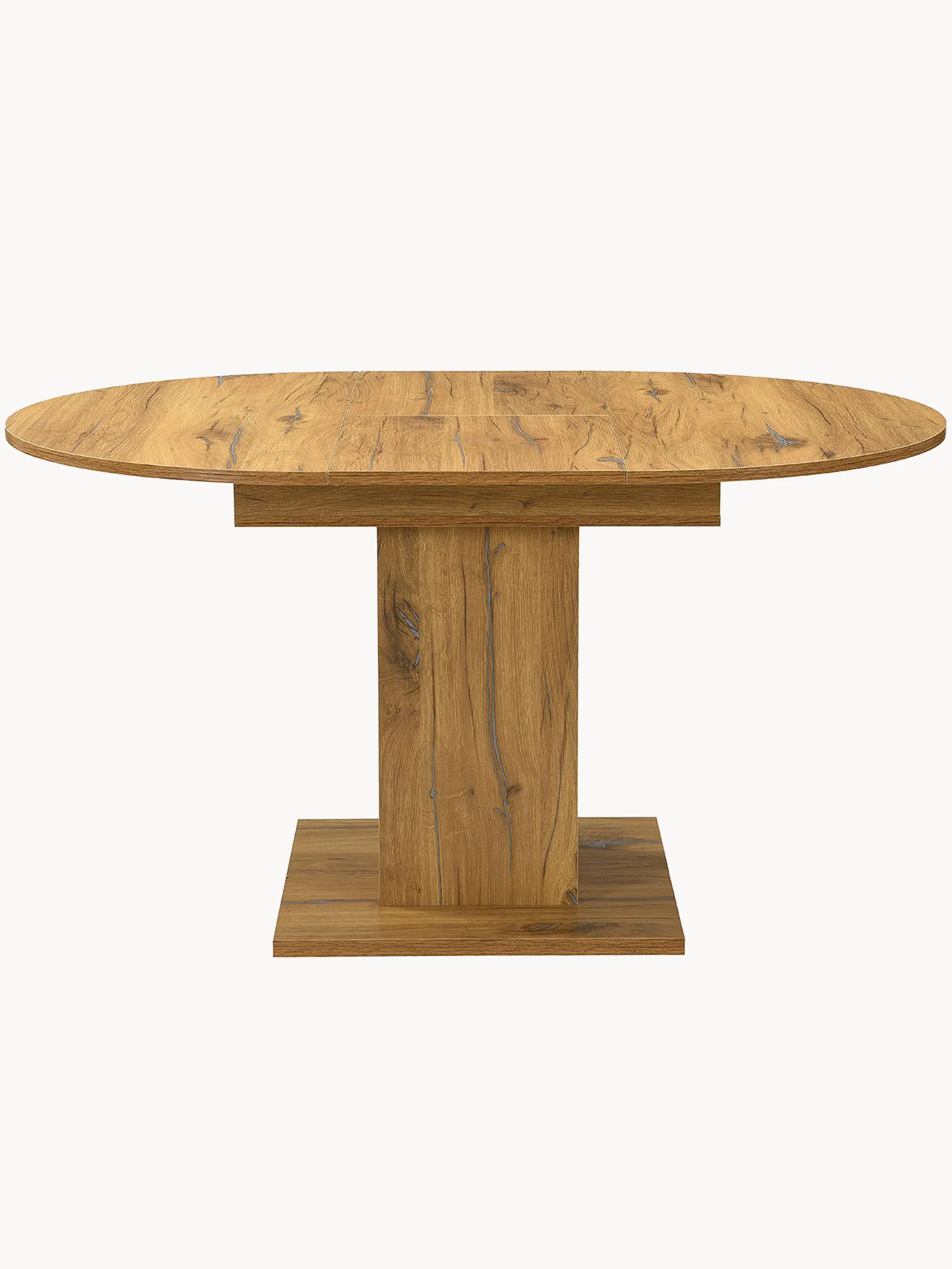 B-Ware Esstisch WIM, rund, 100-140x100cm Alteiche