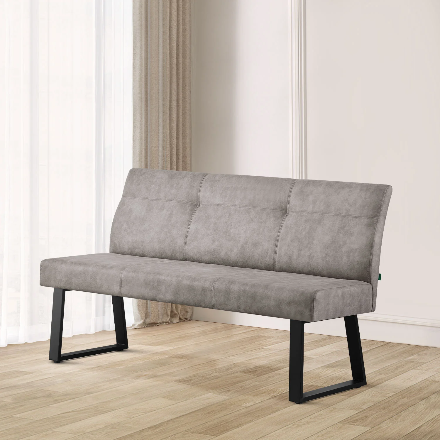 B-Ware Sitzbank EMMA, Grau, 160 cm - Image 4