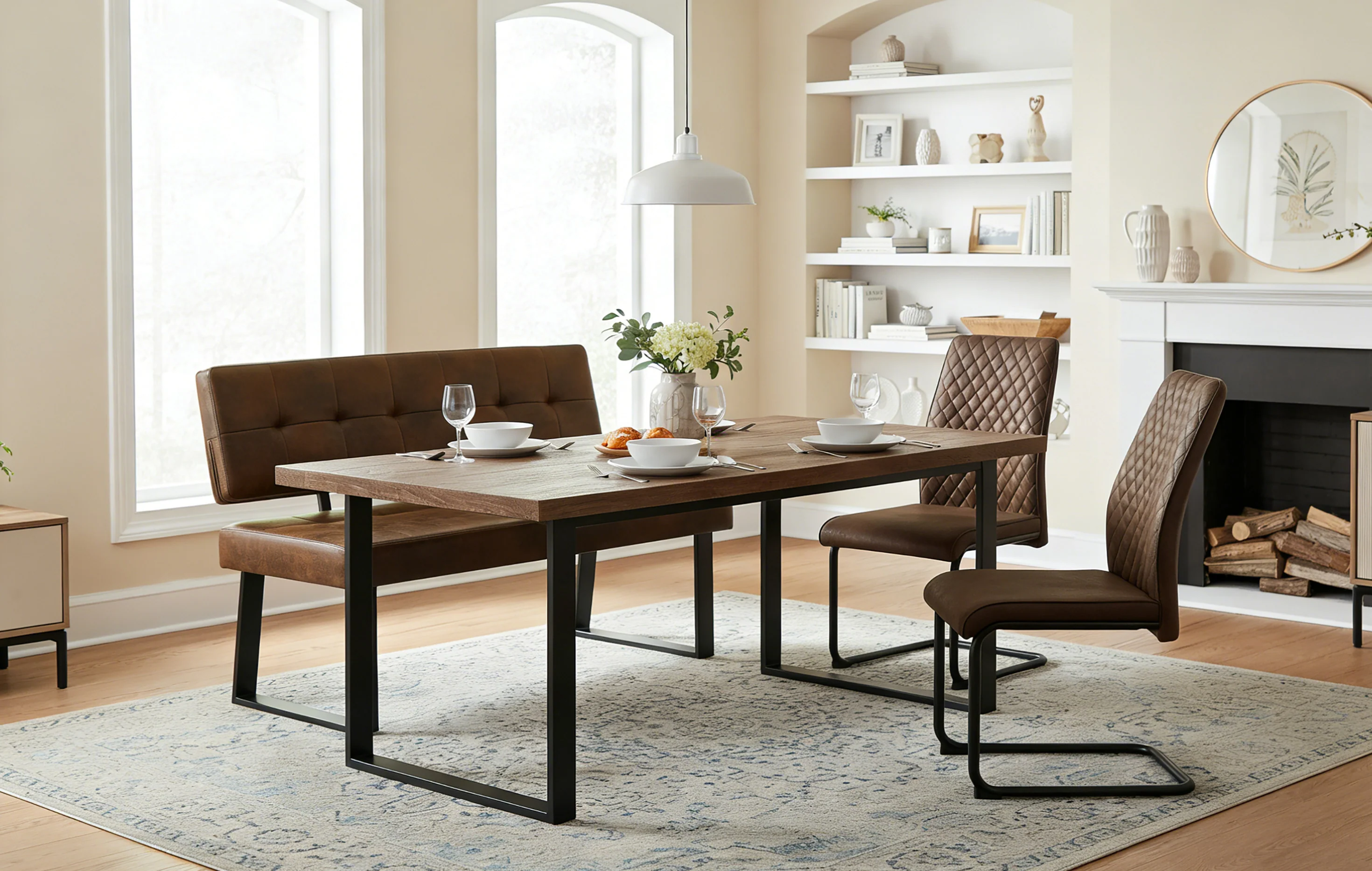 B-Ware Sitzbank SIGFRID, Braun 120cm - Image 3