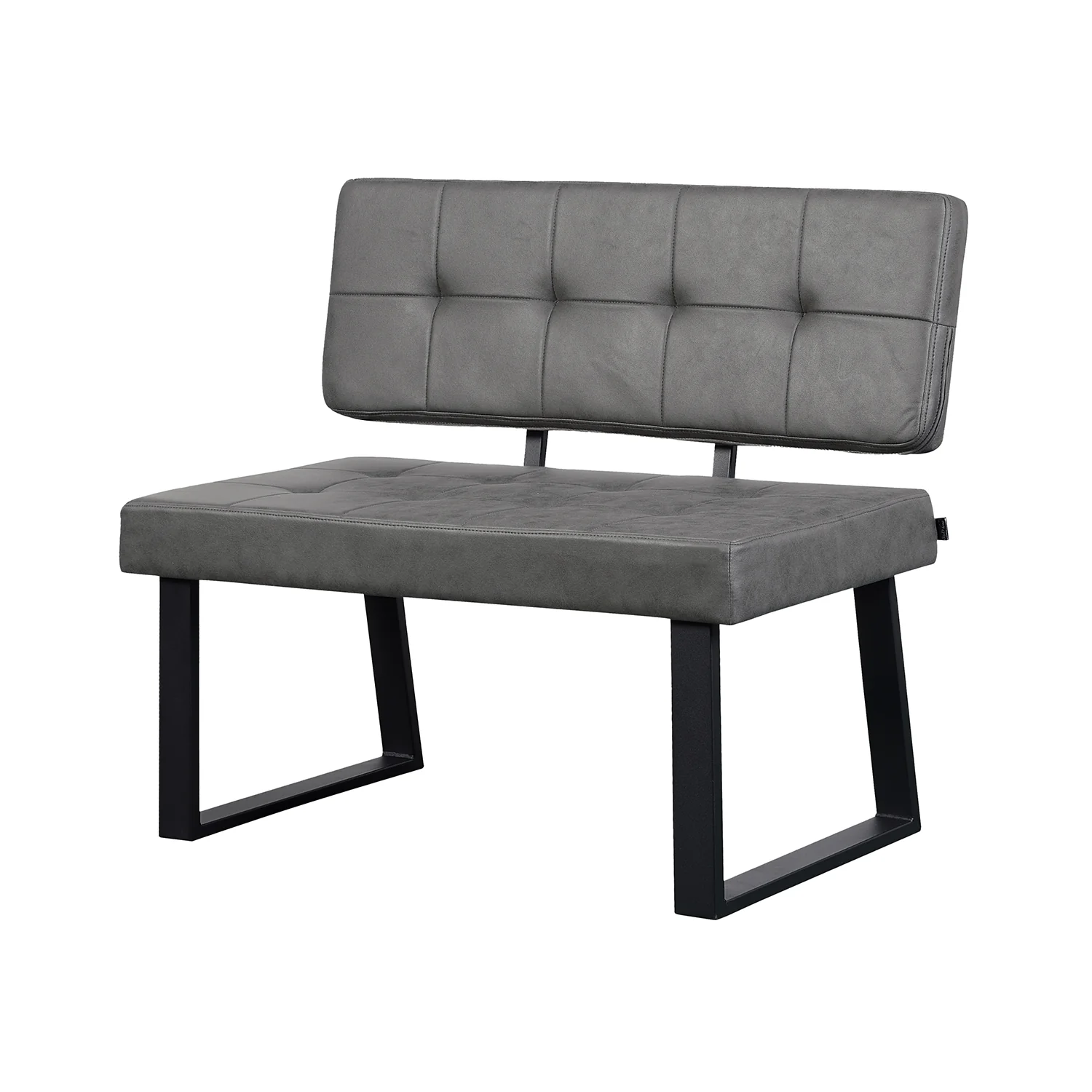 B-Ware Sitzbank SIGFRID, Kunstleder Grau 100cm