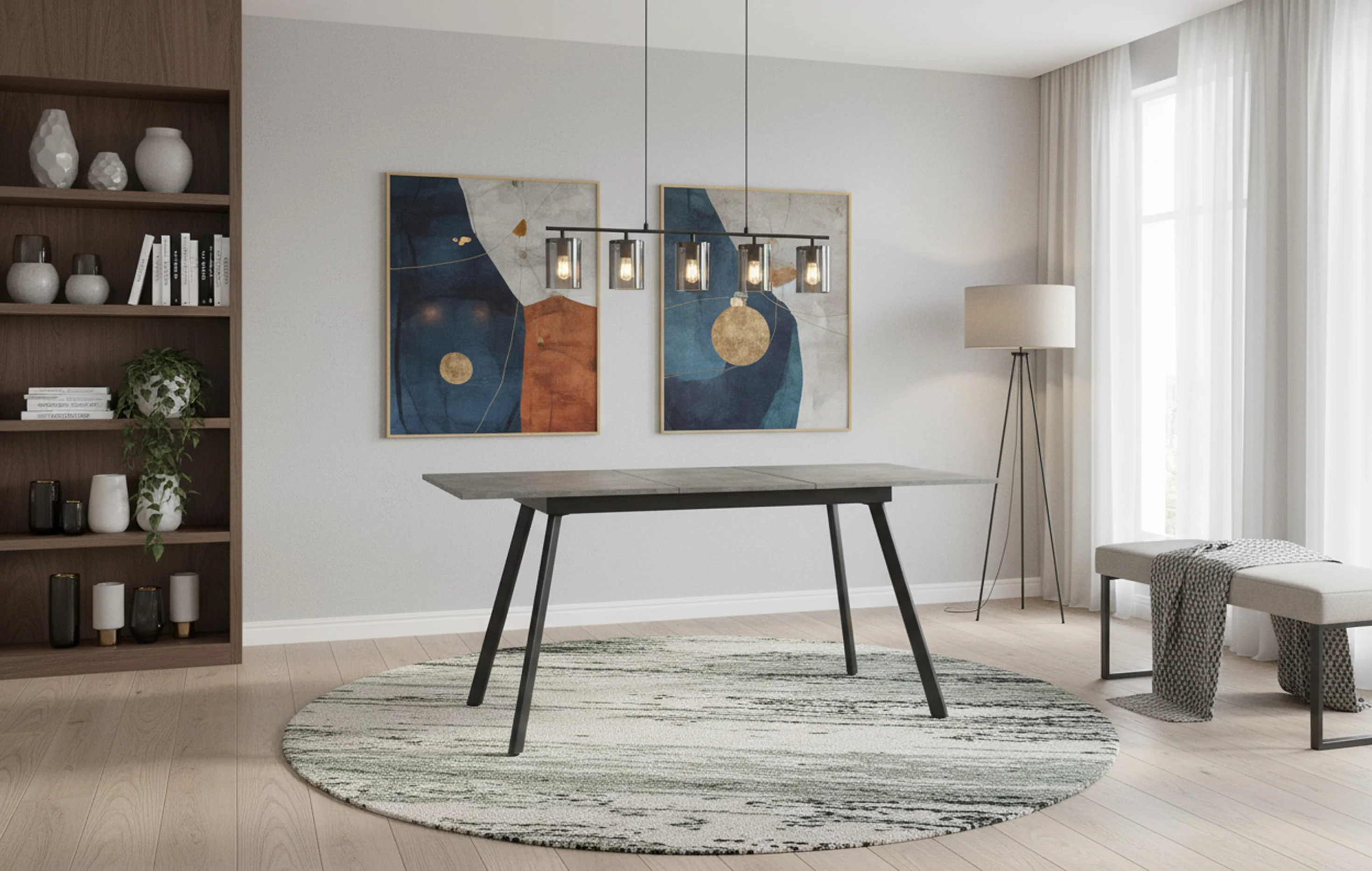 Esstisch MARA – Ausziehbarer Tisch mit & Metallgestell - Image 3