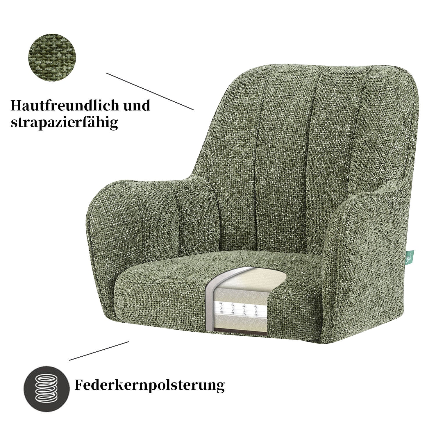 Esszimmerstuhl THOMAS-ZARA - zeitloser Polsterstuhl mit Federkernpolsterung - Image 17